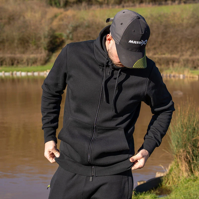 Matrix Black Stealth Zip Hoodies